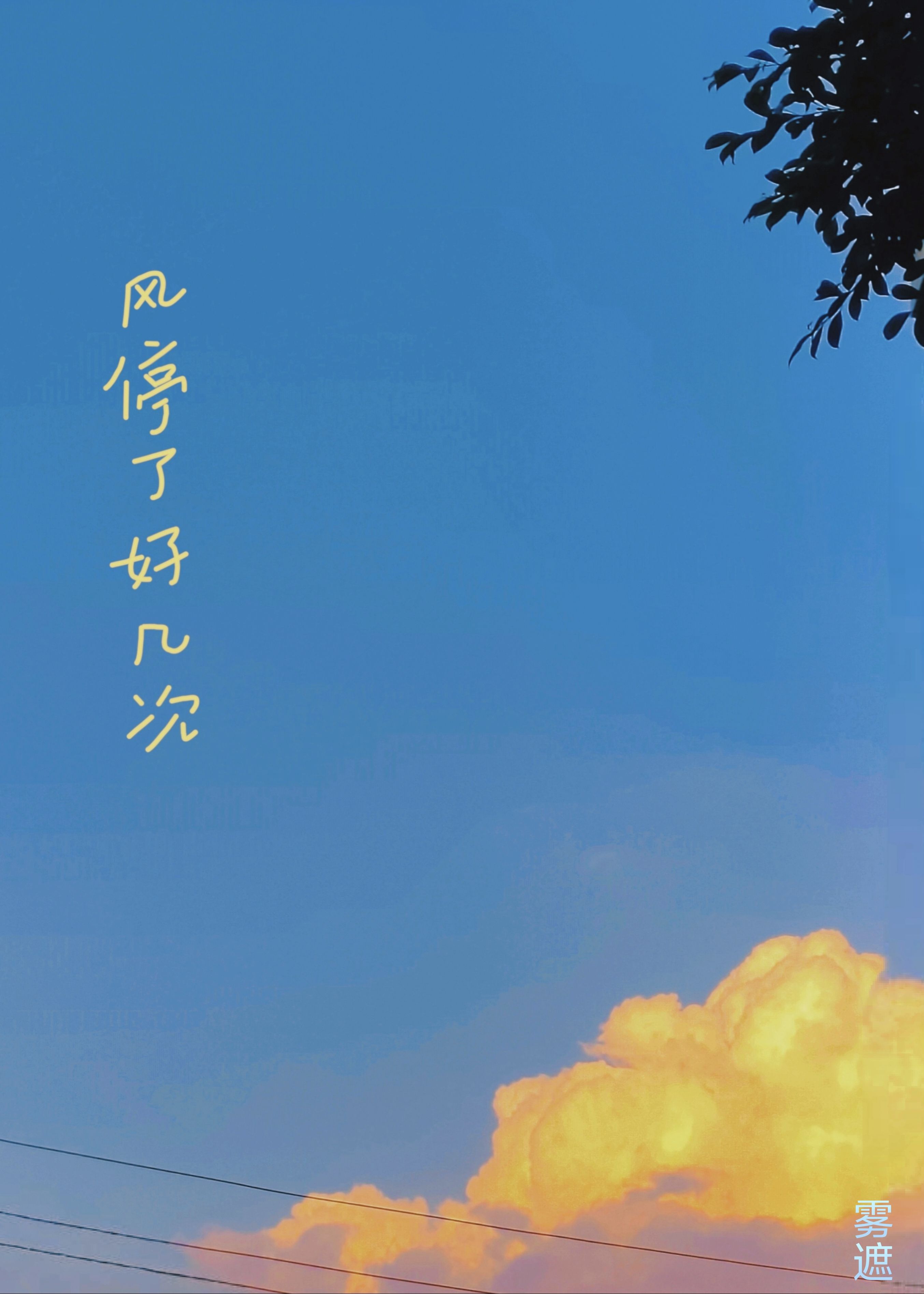 风停了好几次